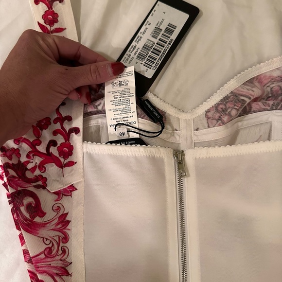 Dolce & Gabbana Mallorca Printed Crop Top size40 - Picture 3 of 9